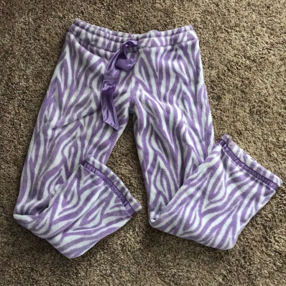 Fuzzy pajama pants
